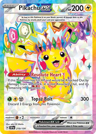 SV8-219 PIKACHU EX